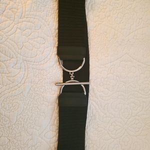 Chico's  stretchy belt. Black.  Size M/L
